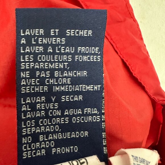 Tommy Jeans Men's Windbreaker Jacket Size S Red 100% Nylon - Picture 9 of 9